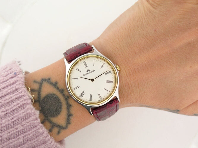 Montre vintage montre jaeger lecoultre heraion 112-5-08 quartz en acier or jaune 58 Facettes 271929