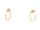 Boucles d'oreilles boucles d'oreilles ARTHUS BERTRAND creoles elisa pm or 18k s 58 Facettes 267348