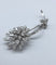 Broche BROCHE MOTIF FLORAL PLATINE ET DIAMANTS 58 Facettes 250194