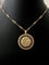Pendentif Emile MONIER - RARE Médaille ronde or jaune et or rose 58 Facettes