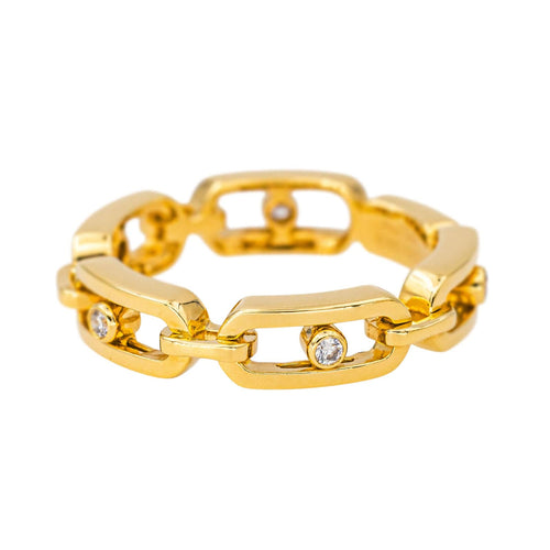 Bague 51 Messika Bague Move Link Multi Or jaune Diamant 58 Facettes 4166989RV