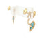 Boucles d'oreilles boucles d'oreilles BOUCHERON serpent boheme or 18k diamant 0.16ct turquoise 58 Facettes 271373