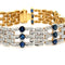 Bracelet Bracelet Or Jaune et Blanc - Saphirs et Diamants 58 Facettes 1.0000034/1