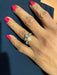 Bague 53 Bague ancienne or blanc perle et diamants 58 Facettes 93441