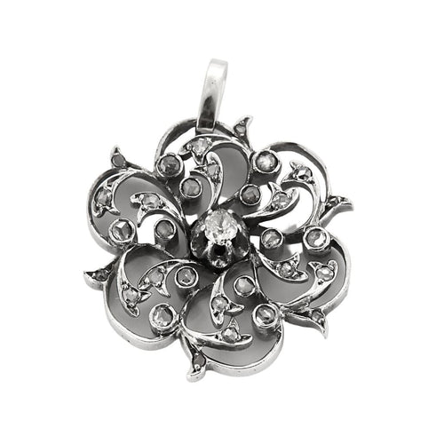 Pendentif Pendentif en or blanc et diamants 58 Facettes CHOL1135