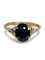 Bague 53 Bague or jaune saphir et diamants 58 Facettes 883