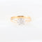 Bague Bague en or rose sertie de diamants taille marquise et princesse 58 Facettes 131455A