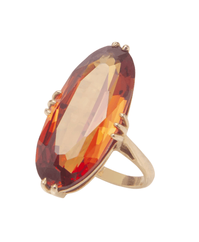 Bague Or rose 18K Citrine marquise