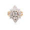Bague 58.5 Bague marquise diamants taille ancienne, années 1950 58 Facettes 31800126