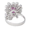 Bague 52.5 Bague Or blanc Rubis, Diamant 58 Facettes 4398645CN