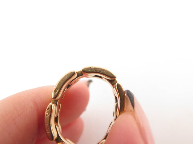 Bague 53 bague CARTIER panthere maillons t53 en or jaune 18k 9.8 gr  link 58 Facettes 270225
