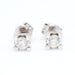 Boucles d'oreilles Boucles d'oreilles solitaires en or blanc avec diamants 58 Facettes E362960