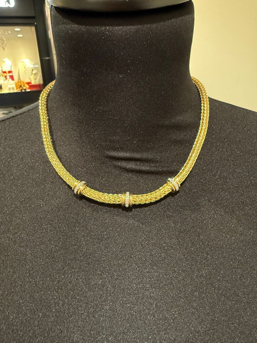 La pépita - Collier ras du cou Or jaune et Diamants 58 Facettes 1.0000397/1
