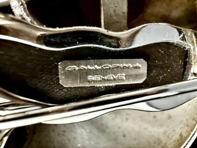 Broche Broche signée Gallopin en forme de panda or blanc et bois d'ébène 58 Facettes