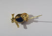 Broche Pendentif et broche oiseau sur branche lapis lazuli diamants 58 Facettes