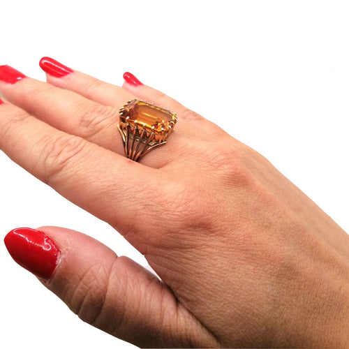 Bague 54 Bague Citrine 58 Facettes 2664