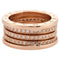 BULGARI - Bague B.Zero1 or rose diamants 58 Facettes