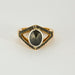 Bague 55 Bague or jaune, diamant noir 58 Facettes 240334