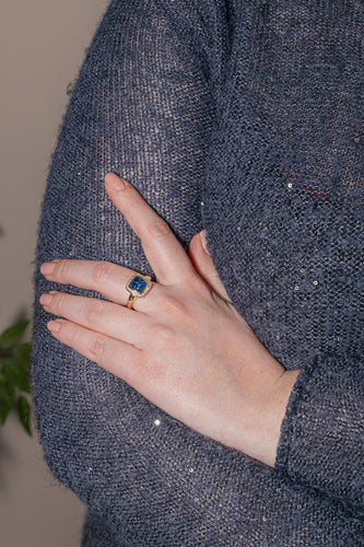 Bague 53 Bague Or jaune Saphir, Diamant 58 Facettes 3629454CN