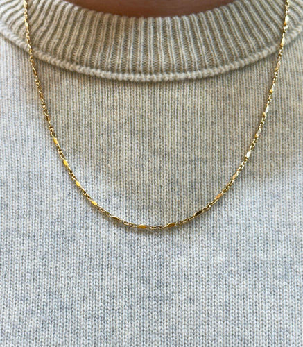 Collier Chaîne pour homme en or rose massif 18 carats 58 Facettes