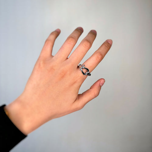 Bague 60 Bague Or & Câble Acier Force 10 - FRED 58 Facettes 250456R