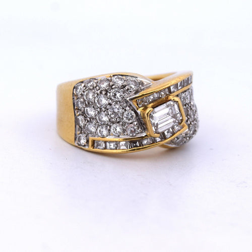 Bague 55 DAMIANI - Bague en or avec diamants 58 Facettes