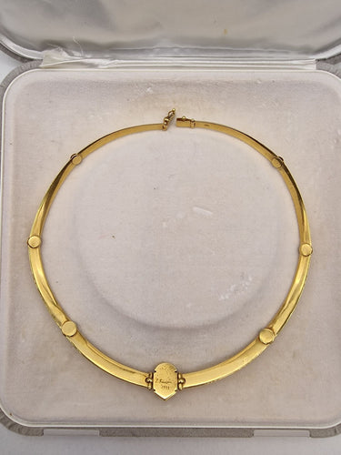 Collier Collier Rivière en or jaune, fabriqué en Italie, années 1990 58 Facettes