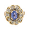 Bague 56 Bague Pompadour Or rose, Or blanc, Or jaune Saphir, Diamant 58 Facettes 2850044CN