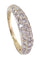 Bague 58 Bague jonc or jaune pavage diamants 58 Facettes 083641