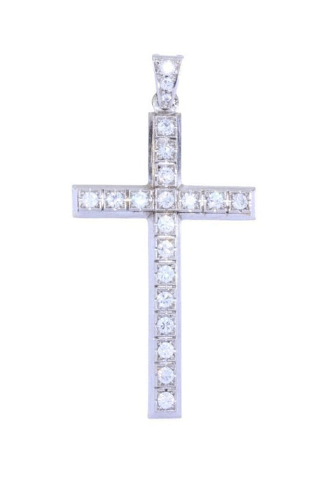 Pendentif CROIX ANCIENNE DIAMANTS 58 Facettes 094781