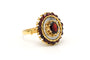 Bague 60 Bague en or jaune sertie de grenats 58 Facettes 22327