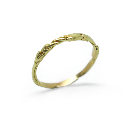 Bague 62 Alliance en or jaune -De Saerdeler 58 Facettes