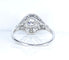 Bague 53 Bague or blanc diamants vers 1900 58 Facettes AB650