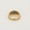Bague 52 Bague en or jaune saphir et diamants 58 Facettes MAN1480
