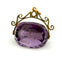 Pendentif Pendentif héraldique ancien en améthyste gravée et or 18 carats 58 Facettes