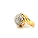 Bague 54 Bague Boule Cocktail Or Jaune Diamants 58 Facettes 95-GS34137-4