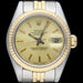 Montre Rolex Montre Date Just Or Jaune 18K / Acier Lady 58 Facettes MT36247