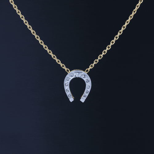 Collier Collier ancien fer à cheval diamants 58 Facettes 25-006