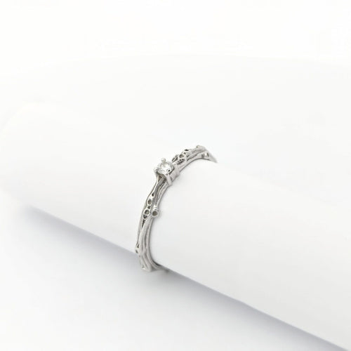 Bague 53 Bague Mauboussin or blanc et diamant 58 Facettes 27949