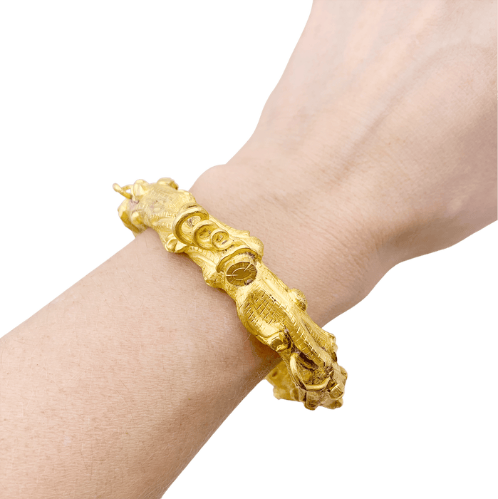 Bracelet Bracelet "Chêne" or jaune. 58 Facettes 34210