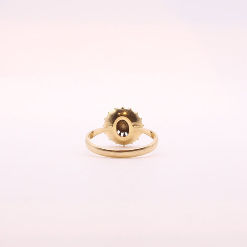 Bague 56 Bague perle blanche décor de palmettes 58 Facettes