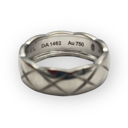 Bague 56 CHANEL - Bague or blanc Coco Crush Petit Modèle 58 Facettes 149060164