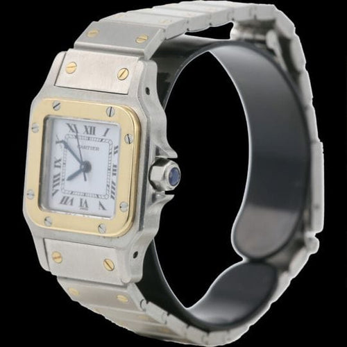 Montre Cartier Montre Santos Dame Or Jaune 18K Et Acier 58 Facettes MT42876