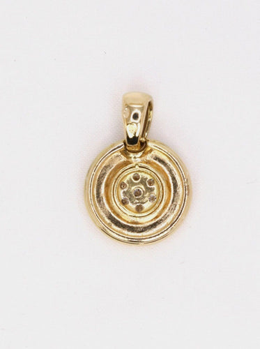 Pendentif Pendentif vintage rond diamants 0,2 ct 58 Facettes J420