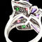 Bague 55 Cartier Diamond and Multi-Gem Caresse d'Orchidées Ring 58 Facettes