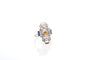 Bague 54 Bague art déco diamants et saphir en or 18k 58 Facettes 26598