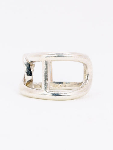 Bague 50 HERMES Bague vintage Cythère en argent 58 Facettes 1138.2