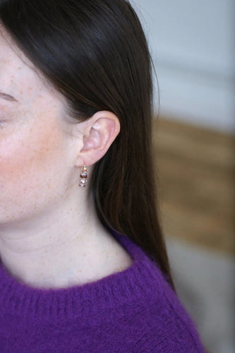 Boucles d'oreilles Boucles d'oreilles poissardes améthyste 58 Facettes