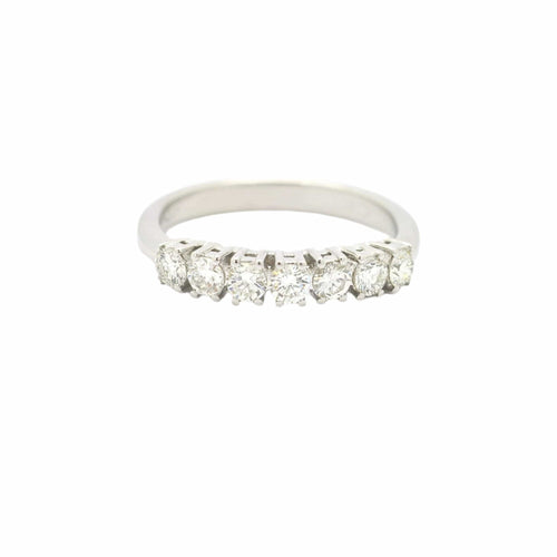 Bague Bague Rivière en or blanc 0,68 ct 58 Facettes