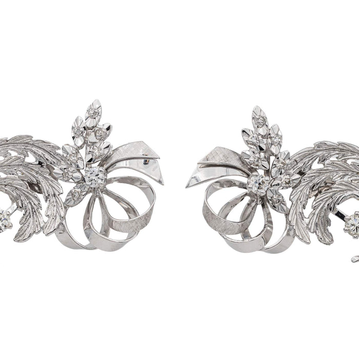 Boucles d'oreilles Boucles d'oreilles Or blanc Diamant 58 Facettes 3244484CN